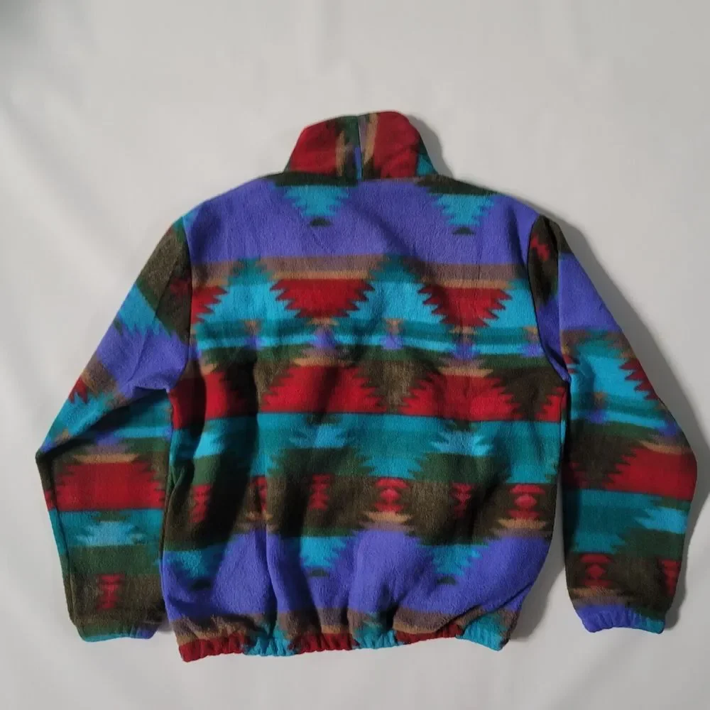 Little Big Horn Shirt Co Aztec style pullover sweater USA size L Wild West - Picture 5 of 5